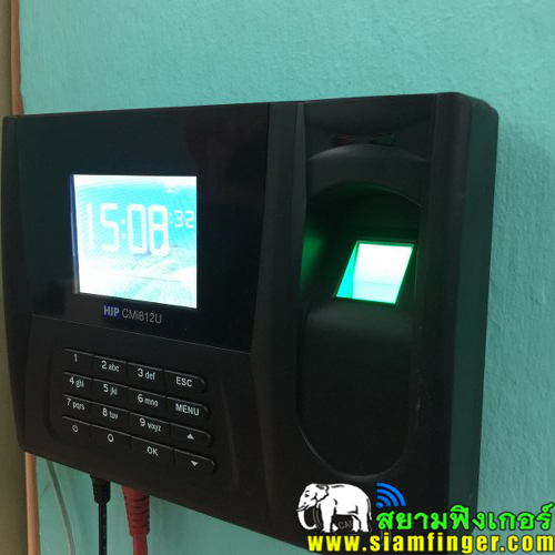 เครื่องสเเกนลายนิ้วมือ บันทึกเวลาทำงาน HIP รุ่นCMI812u